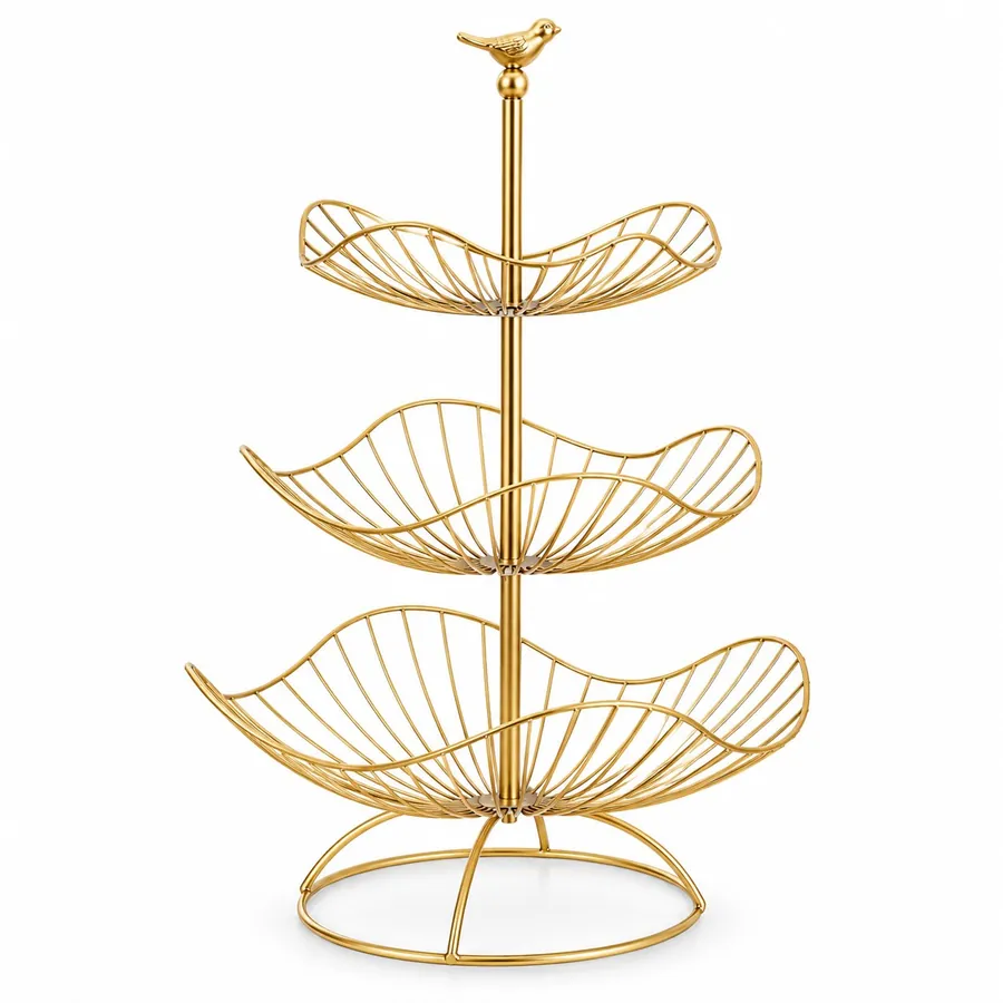 Three-tier fruit basket