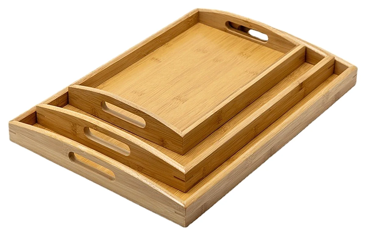 Bamboo serving trays