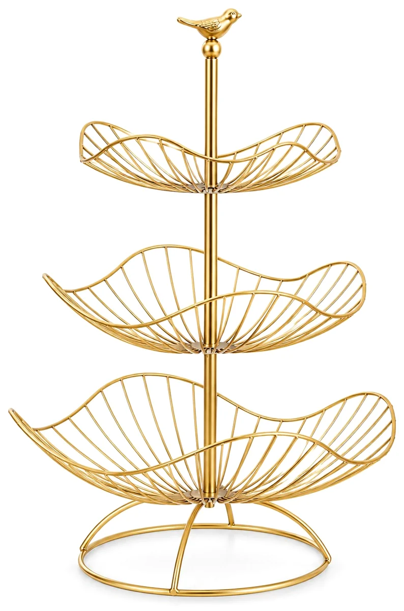 Three-tier fruit basket